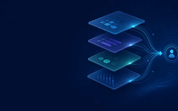 Deep navy Chinaready Insights cover with a right-weighted four-layer goal-to-channel stack; left field open for title scrim; no headline text in the image.
